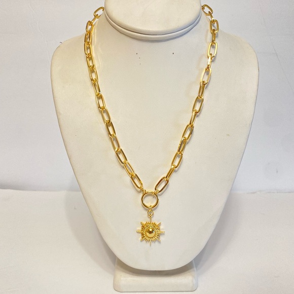 GYPSY STONE STATEMENT FASHION NECKLACE - Picture 4 of 7